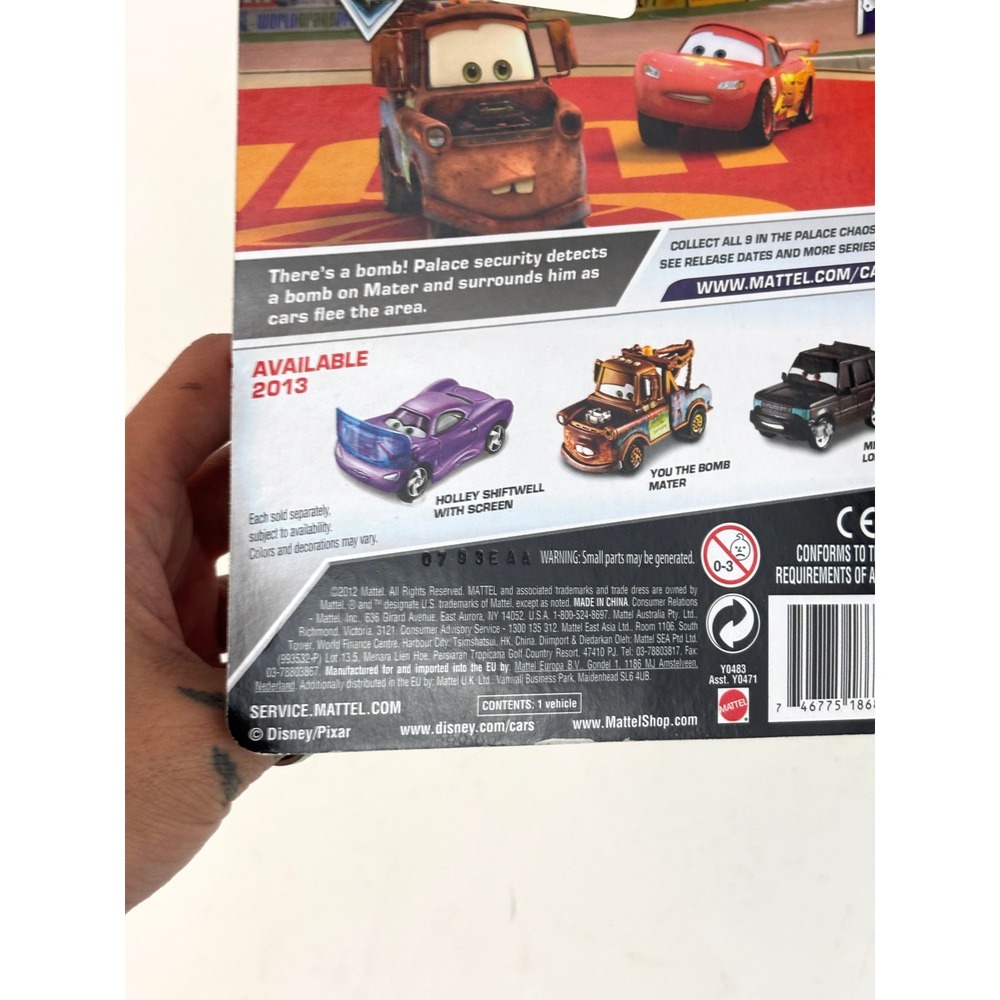 2013 Disney Pixar Cars Mike Lorengine #2/9 Palace Chaos Y0483 Sealed - Picture 6 of 11